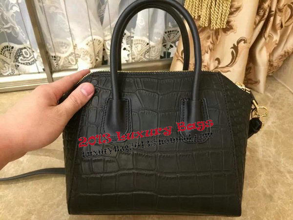 Givenchy Antigona Bag in Croco Leather Black Givenchy Antigona Bag in Croco Leather Black