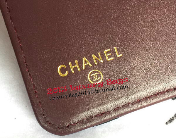 Chanel Matelasse Bi-Fold Wallet Black Sheepskin Leater A48667 Gold Chanel Matelasse Bi-Fold Wallet Black Sheepskin Leater A48667 Gold