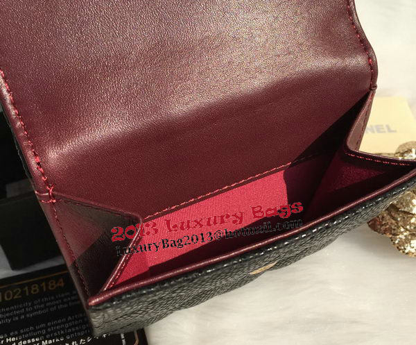 Chanel Matelasse Bi-Fold Wallet Cannage Patterns A48980 Black Chanel Matelasse Bi-Fold Wallet Cannage Patterns A48980 Black