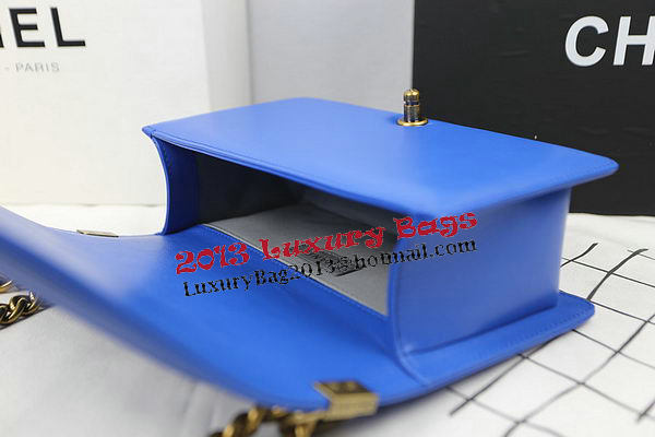 Boy Chanel Flap Shoulder Bags Blue Original Sheepskin A67025 Gold Boy Chanel Flap Shoulder Bags Blue Original Sheepskin A67025 Gold