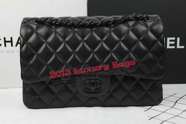 Chanel Classic Flap Bag Original Sheepskin Leather A1113 Black Chanel Classic Flap Bag Original Sheepskin Leather A1113 Black