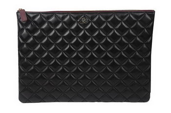 Chanel Clutch Bag Black Original Sheepskin A69254 A69253 A69252 Gold Chanel Clutch Bag Black Original Sheepskin A69254 A69253 A69252 Gold