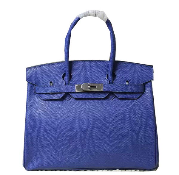 Hermes Birkin 35CM 30CM Tote Bag Lizard Leather H35H30 Blue Hermes Birkin 35CM 30CM Tote Bag Lizard Leather H35H30 Blue