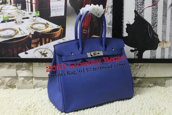 Hermes Birkin 35CM 30CM Tote Bag Lizard Leather H35H30 Blue Hermes Birkin 35CM 30CM Tote Bag Lizard Leather H35H30 Blue