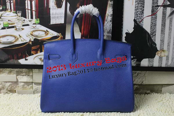 Hermes Birkin 35CM 30CM Tote Bag Lizard Leather H35H30 Blue Hermes Birkin 35CM 30CM Tote Bag Lizard Leather H35H30 Blue