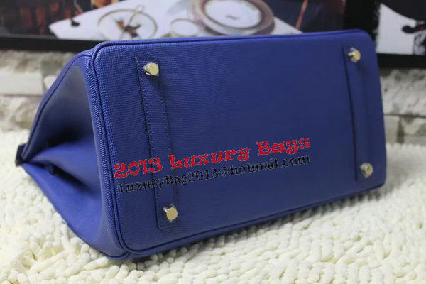 Hermes Birkin 35CM 30CM Tote Bag Lizard Leather H35H30 Blue Hermes Birkin 35CM 30CM Tote Bag Lizard Leather H35H30 Blue