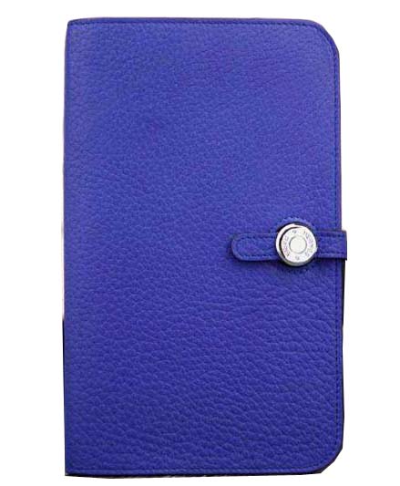 Hermes Compact Passport Holder Original Leather Wallet Royal Hermes Compact Passport Holder Original Leather Wallet Royal