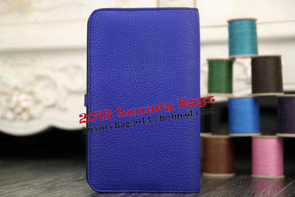 Hermes Compact Passport Holder Original Leather Wallet Royal Hermes Compact Passport Holder Original Leather Wallet Royal