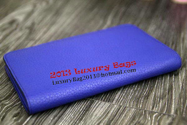 Hermes Compact Passport Holder Original Leather Wallet Royal Hermes Compact Passport Holder Original Leather Wallet Royal