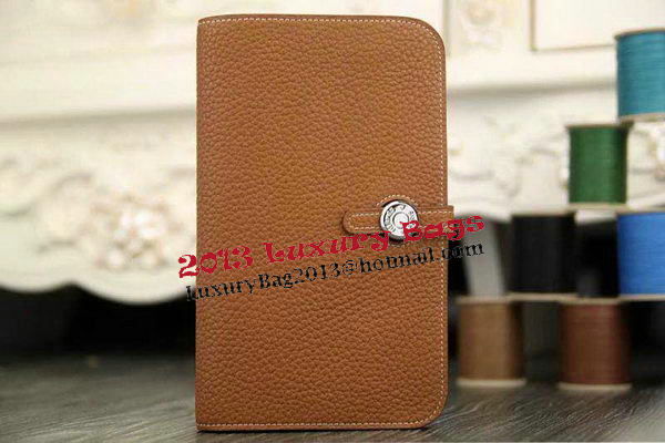 Hermes Compact Passport Holder Original Leather Wallet Wheat Hermes Compact Passport Holder Original Leather Wallet Wheat