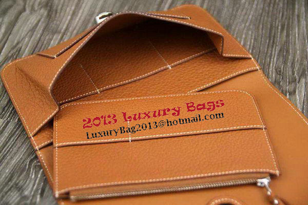 Hermes Compact Passport Holder Original Leather Wallet Wheat Hermes Compact Passport Holder Original Leather Wallet Wheat