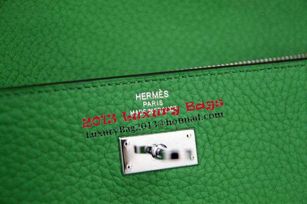Hermes Kelly Wallet Togo Leather Bi-Fold Purse HA708W Green Hermes Kelly Wallet Togo Leather Bi-Fold Purse HA708W Green