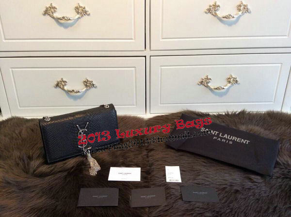 YSL Monogramme Cross-body Shoulder Bag Snake Leather Y31128 Black YSL Monogramme Cross-body Shoulder Bag Snake Leather Y31128 Black