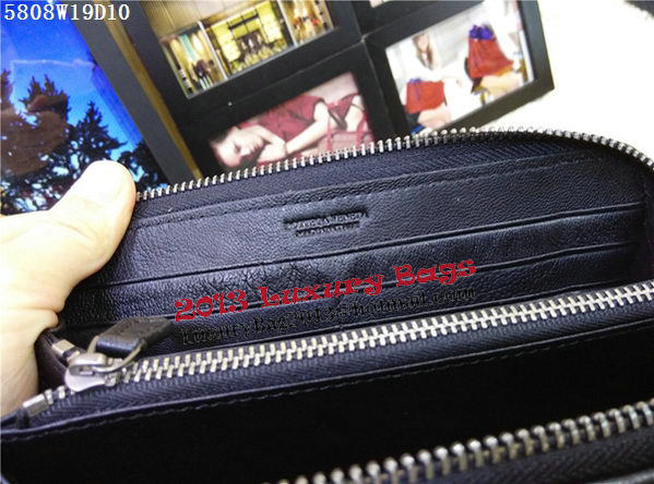 Bottega Veneta Intrecciato Nappa Zip Around Wallet BV5808 Black Bottega Veneta Intrecciato Nappa Zip Around Wallet BV5808 Black