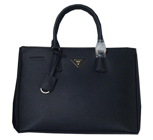 Prada Saffiano Calfskin Leather Tote Bag PBN1786 Black Prada Saffiano Calfskin Leather Tote Bag PBN1786 Black