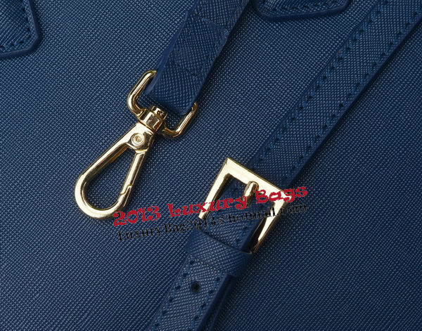 Prada Saffiano Leather Tote Bag PBN1801 Royal Prada Saffiano Leather Tote Bag PBN1801 Royal