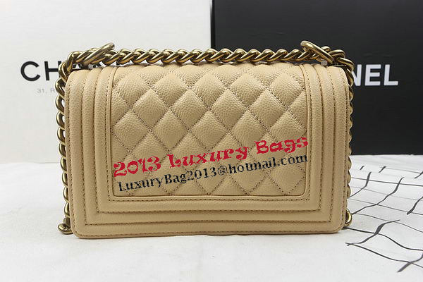 Boy Chanel mini Flap Bag Apricot Cannage Pattern A67025 Gold Boy Chanel mini Flap Bag Apricot Cannage Pattern A67025 Gold