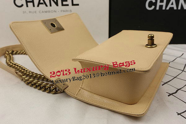 Boy Chanel mini Flap Bag Apricot Cannage Pattern A67025 Gold Boy Chanel mini Flap Bag Apricot Cannage Pattern A67025 Gold