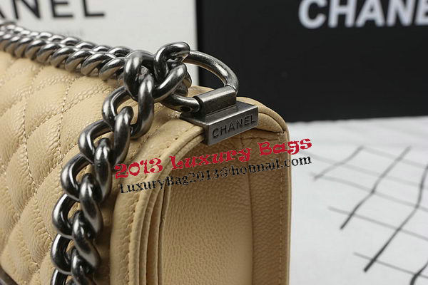 Boy Chanel mini Flap Bag Apricot Cannage Pattern A67025 Silver Boy Chanel mini Flap Bag Apricot Cannage Pattern A67025 Silver