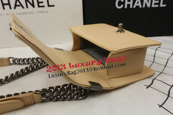 Boy Chanel mini Flap Bag Apricot Cannage Pattern A67025 Silver Boy Chanel mini Flap Bag Apricot Cannage Pattern A67025 Silver