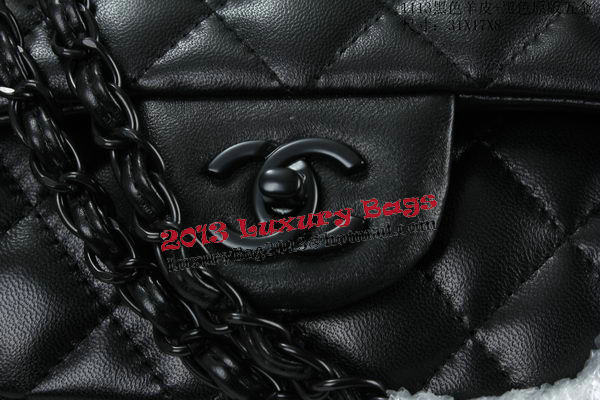 Chanel Classic Flap Bag Sheepskin Leather A1113 Black Chanel Classic Flap Bag Sheepskin Leather A1113 Black