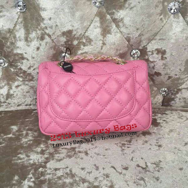 Chanel Classic MINI Flap Bag Sheepskin Leather A1115 Pink Chanel Classic MINI Flap Bag Sheepskin Leather A1115 Pink