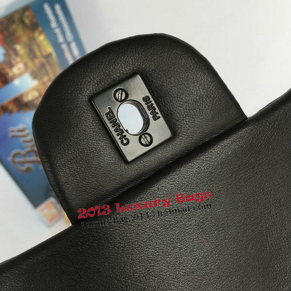 Chanel Lambskin Chevron Quilting Classic Flap Bag AO1112 Black Chanel Lambskin Chevron Quilting Classic Flap Bag AO1112 Black