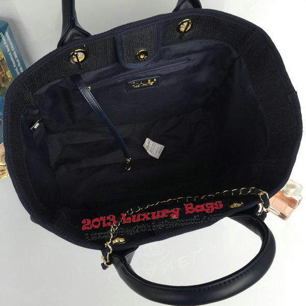 Chanel Large Canvas Tote Shopping Bag A68046 Royal Chanel Large Canvas Tote Shopping Bag A68046 Royal