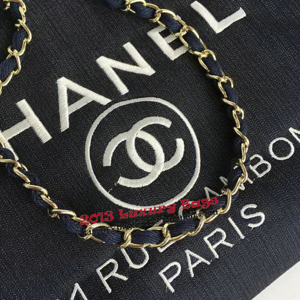 Chanel Large Canvas Tote Shopping Bag A68046 Royal Chanel Large Canvas Tote Shopping Bag A68046 Royal