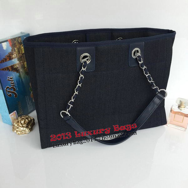 Chanel Medium Canvas Tote Shopping Bag A68045 Royal Chanel Medium Canvas Tote Shopping Bag A68045 Royal