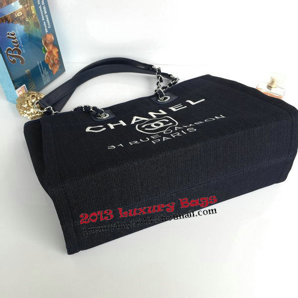 Chanel Medium Canvas Tote Shopping Bag A68045 Royal Chanel Medium Canvas Tote Shopping Bag A68045 Royal