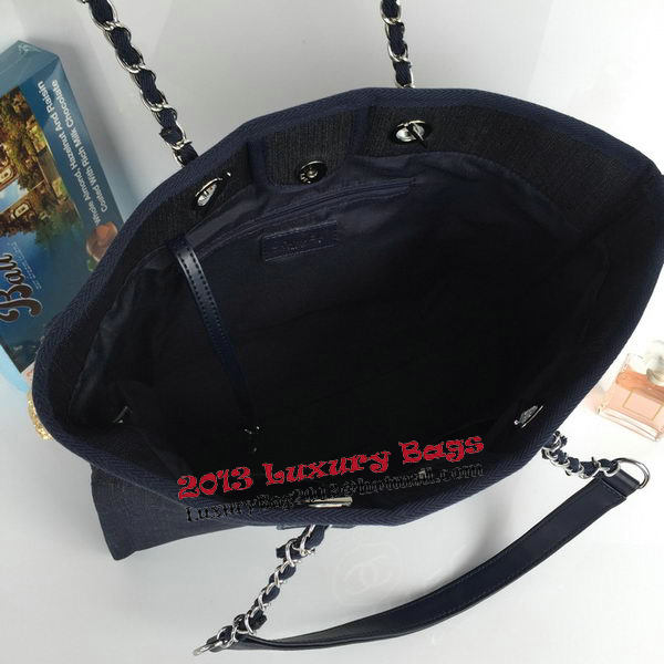 Chanel Medium Canvas Tote Shopping Bag A68045 Royal Chanel Medium Canvas Tote Shopping Bag A68045 Royal