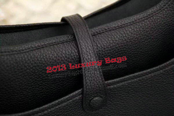 Hermes Evelyne 28cm Messenger Bag Original Leather H1188 Black Hermes Evelyne 28cm Messenger Bag Original Leather H1188 Black