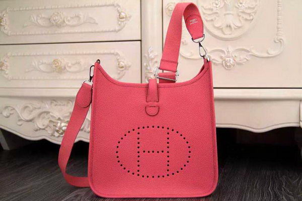 Hermes Evelyne 28cm Messenger Bag Original Leather H1188 Dark Pink Hermes Evelyne 28cm Messenger Bag Original Leather H1188 Dark Pink