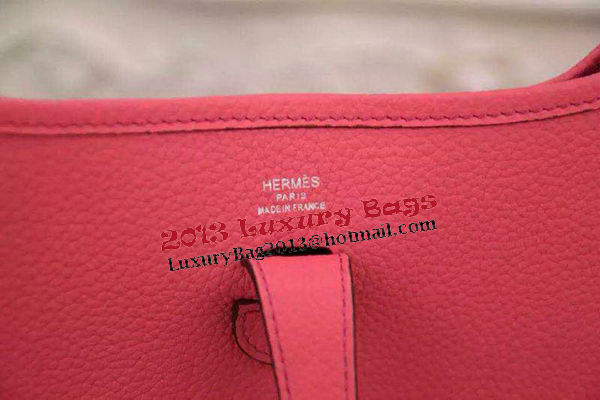 Hermes Evelyne 28cm Messenger Bag Original Leather H1188 Dark Pink Hermes Evelyne 28cm Messenger Bag Original Leather H1188 Dark Pink