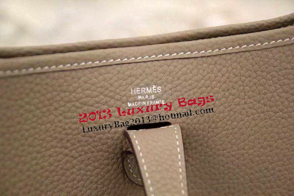 Hermes Evelyne 28cm Messenger Bag Original Leather H1188 Grey Hermes Evelyne 28cm Messenger Bag Original Leather H1188 Grey