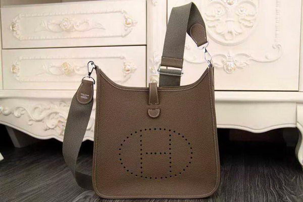 Hermes Evelyne 28cm Messenger Bag Original Leather H1188 Khaki Hermes Evelyne 28cm Messenger Bag Original Leather H1188 Khaki