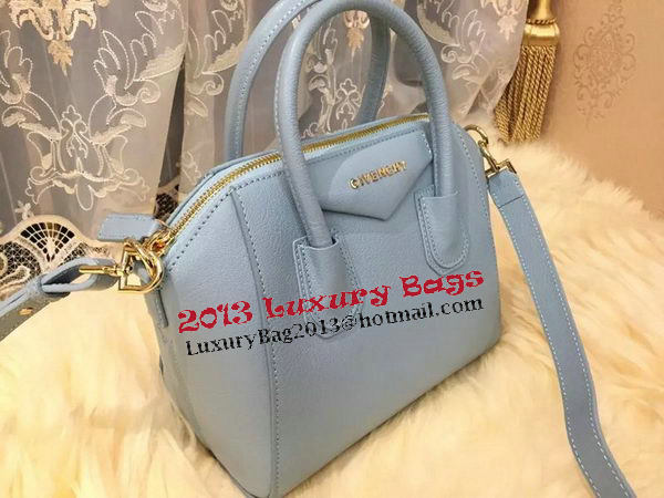 Givenchy mini Antigona Bag Goat Leather G1900 SkyBlue Givenchy mini Antigona Bag Goat Leather G1900 SkyBlue