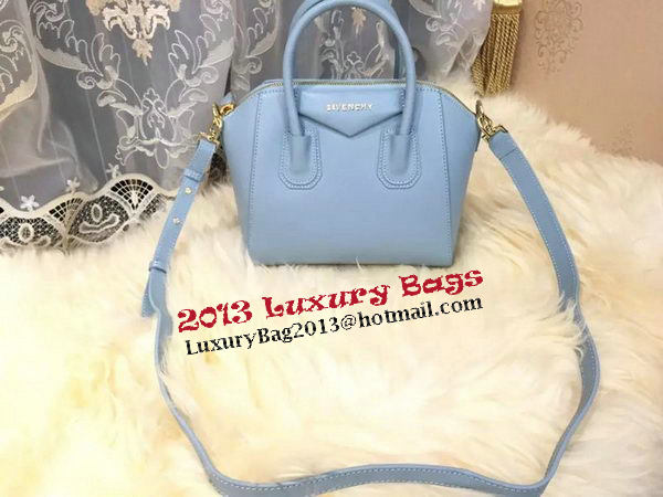 Givenchy mini Antigona Bag Goat Leather G1900 SkyBlue Givenchy mini Antigona Bag Goat Leather G1900 SkyBlue