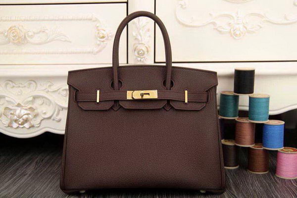 Hermes Birkin 35CM 30CM Tote Bag Original Leather HB35O Brown Hermes Birkin 35CM 30CM Tote Bag Original Leather HB35O Brown