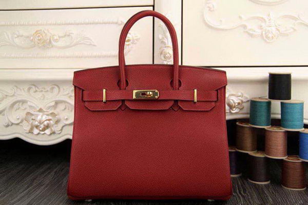 Hermes Birkin 35CM 30CM Tote Bag Original Leather HB35O Burgundy Hermes Birkin 35CM 30CM Tote Bag Original Leather HB35O Burgundy