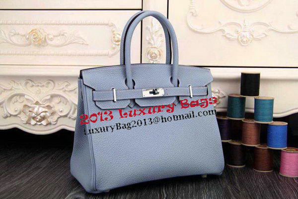 Hermes Birkin 35CM 30CM Tote Bag Original Leather HB35O Light Blue Hermes Birkin 35CM 30CM Tote Bag Original Leather HB35O Light Blue