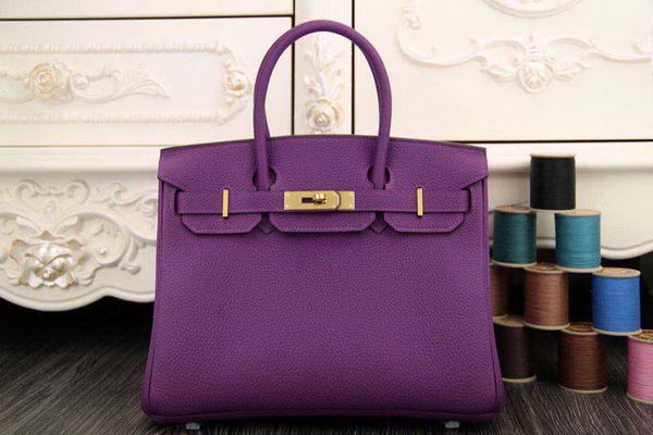 Hermes Birkin 35CM 30CM Tote Bag Original Leather HB35O Purple Hermes Birkin 35CM 30CM Tote Bag Original Leather HB35O Purple