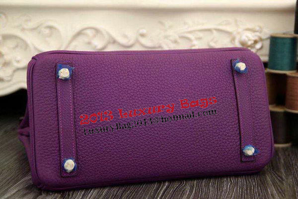Hermes Birkin 35CM 30CM Tote Bag Original Leather HB35O Purple Hermes Birkin 35CM 30CM Tote Bag Original Leather HB35O Purple