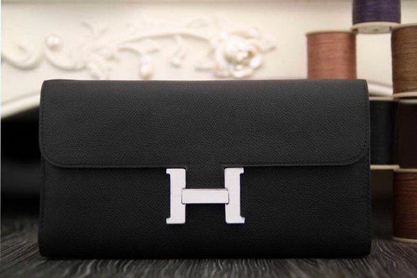 Hermes Constance Long Wallets Original Leather HA909 Black Hermes Constance Long Wallets Original Leather HA909 Black