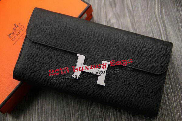 Hermes Constance Long Wallets Original Leather HA909 Black Hermes Constance Long Wallets Original Leather HA909 Black