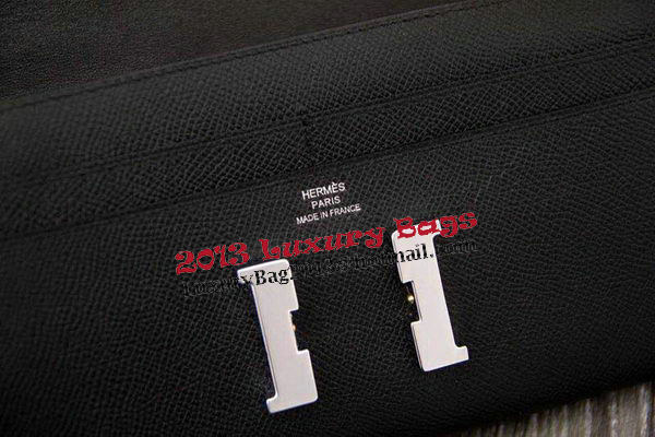 Hermes Constance Long Wallets Original Leather HA909 Black Hermes Constance Long Wallets Original Leather HA909 Black
