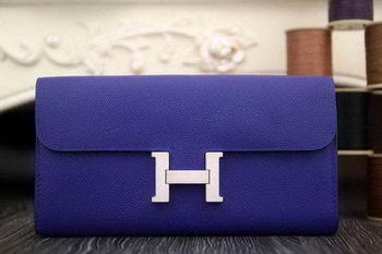 Hermes Constance Long Wallets Original Leather HA909 Dark Blue Hermes Constance Long Wallets Original Leather HA909 Dark Blue