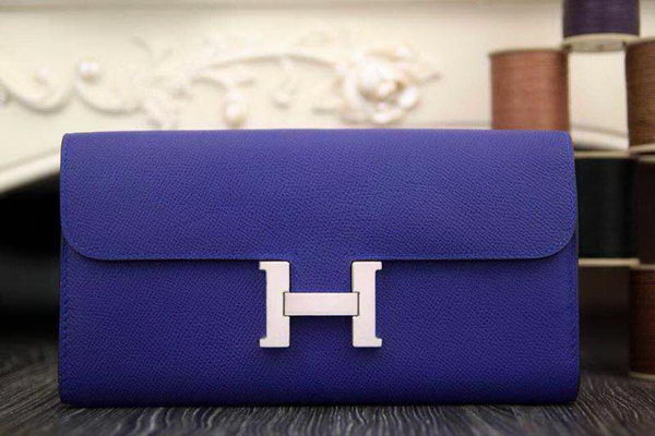 Hermes Constance Long Wallets Original Leather HA909 Dark Blue Hermes Constance Long Wallets Original Leather HA909 Dark Blue