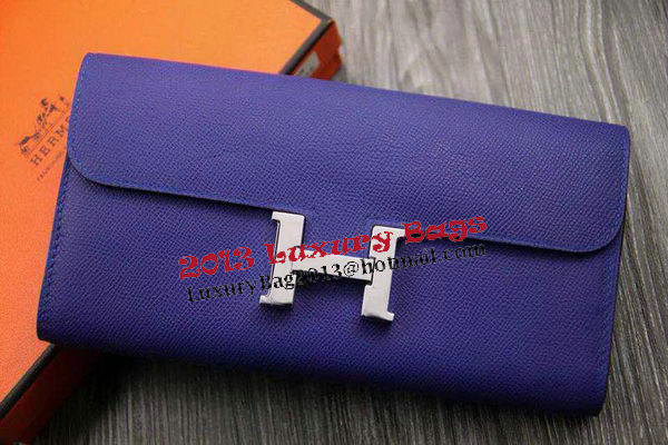 Hermes Constance Long Wallets Original Leather HA909 Dark Blue Hermes Constance Long Wallets Original Leather HA909 Dark Blue